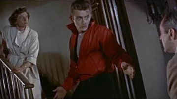 Red Cotton Jacket worn by Jim Stark (James Dean) as seen in Rebel Without A Cause