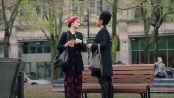Haider Ackermann  Striped cotton-twill tapered pants worn by Kat Edison (Aisha Dee) in The Bold Type (S02E09)