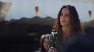 Velvet by Graham & Spencer Ruby Jacket worn by Teresa Mendoza (Alice Braga) in Queen of the South (S03E07)