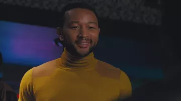 Yellow turtleneck sweatshirt worn by Keith (John Legend) as seen in La La Land