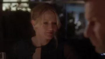 Burberry Snake-print Silk-chiffon Midi Dress worn by Abby Donovan (Paula Malcomson) in Ray Donovan (S05E02)