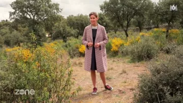 The sneakers bordeaux Le coq sportif, Ophélie Meunier in the Forbidden Zone of the 14/04/2019