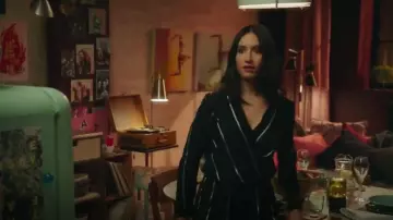 Maje Striped Jumpsuit worn by Adena El Amin (Nikohl Boosheri) in The Bold Type (S02E02)