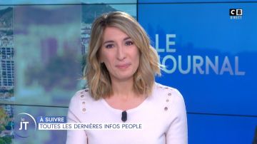 Le pull à œillets de Caroline Delage dans William à midi du 16/04/2019