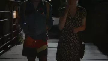 Flowery tea dress worn by Maeve Wiley (Emma Mackey) as seen in Sex Education S01E06