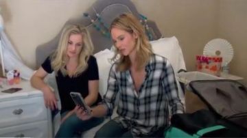 BB Dakota  Deacon Plaid Shirt with Side Slits worn by Meghan King Edmonds in The Real Housewives of Orange County (S12E07) (S12E07)