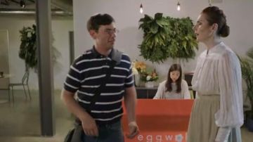 Ralph Lauren Men’s Striped Classic-Fit Mesh Polo Shirt worn by Ryan Hayes (Ryan O’Connell) in Special (S01E01)