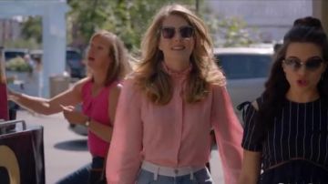 Isabel Marant Sloan Blouse worn by Sutton Brady (Meghann Fahy) in The Bold Type (S03E02)