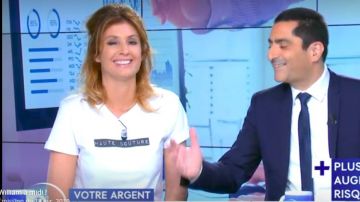 Le tee shirt "Haute couture" de Caroline Ithurbide dans William à midi le 18.04.2019