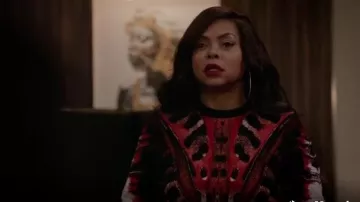 Alexander McQueen Tiger Butterfly Wing Jacquard Knit Top usado por Cookie Lyon (Taraji P. Henson) en Empire (S05E14)