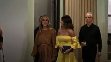 Vestido retrofete Grace en bronce usado por ella misma (2018) (Kristin Cavallari) en Very Cavallari (S02E07)