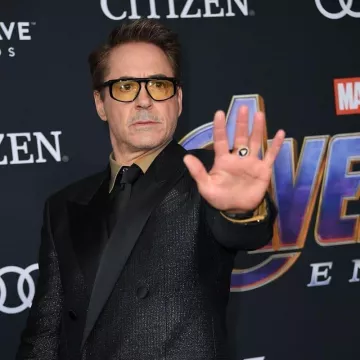Givenchy Plain Silk Tie worn by Robert Downey Jr. for Avengers Endgame World Premiere April 22, 2019