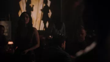 La robe noire imprimée Alice + Olivia de Veronica Lodge (Camila Mendes) dans Riverdale (S03E19)