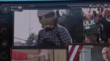 El casco de Iron Man del niño en Avengers