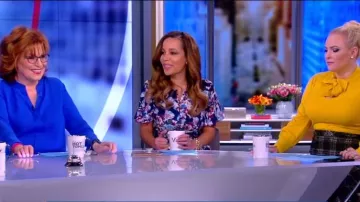 Prabal Gurung Floral Midi Évasée Robe portée par Sunny Hostin sur Le point de Vue le 25 Mars 2019