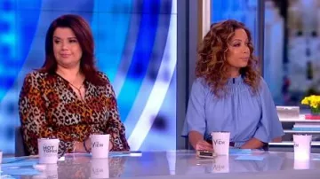 Kobi Halperin Léopard Robe Maxi porté par Ana Navarro sur Le point de Vue le 21 février 2019