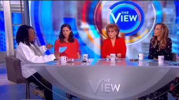 See by Chloe Cinch Manche Maj Robe portée par Abby Huntsman sur Le point de Vue le 19 Mars 2019
