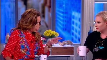 Saloni Silk Floral Dot Shirtdress worn by Sunny Hostin on The View March 07, 2019