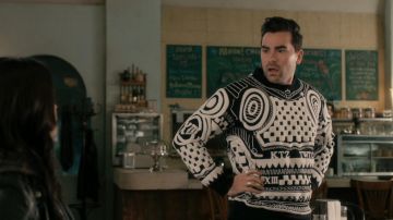 KTZ Tattoo sweatshirt worn by David Rose (Dan Levy) in Schitt's Creek (S03E02)