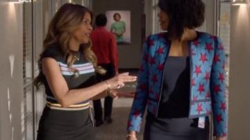 Sandro Bristol Star Jacquard Jacket usado por Mary Jane Paul (Gabrielle Union) en Being Mary Jane (S04E15)
