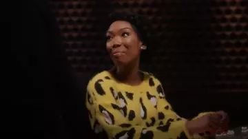 Poupées Tuer Jungle me demande Leopard Chandail porté par Cassie Brown (Brandy Norwood) Star (S03E16)