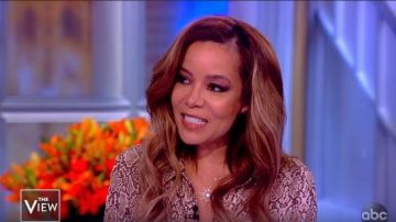 Anine Bing Chelsea snake-print Dress worn by Sunny Hostin on The View April 2, 2019