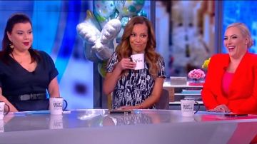 Equipment Gaetan Printed Dress worn by Sunny Hostin on The View April 3, 2019