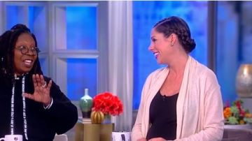 Kate Spade Small Square Studd Earrings worn by Abby Huntsman on The View April 25, 2019