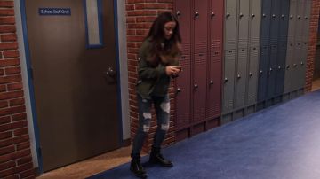 Sam Edelman Jennifer Combat Boot worn by Nick (Siena Agudong) in No Good Nick (S01E05)