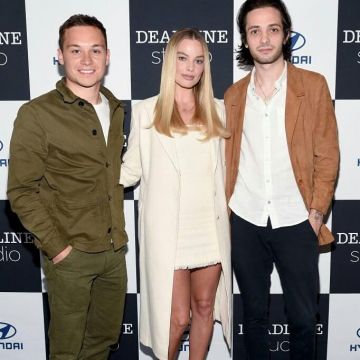 Jimmy Choo Ava 100 leather pumps worn by Margot Robbie At Tribeca Film Festival April 28, 2019