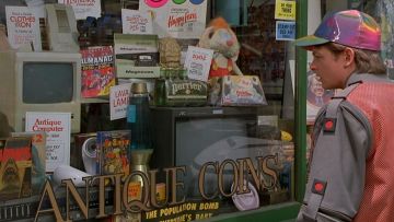 The game Nintendo NES "Burger Time" in Back to the future II