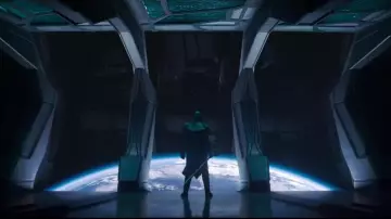 Le marteau de Ronan l'Accusateur (Lee Pace) dans Captain Marvel