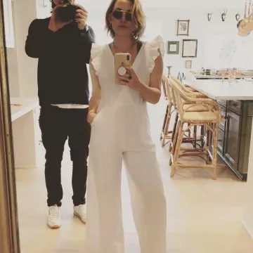 La combinaison blanche portée par Kate Hudson sur son compte Instagram @Katehudson