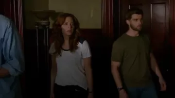 Rag and Bone Black Ridley Jeans worn by Julia Shumway (Rachelle Lefevre) in Under the Dome (S03E03)