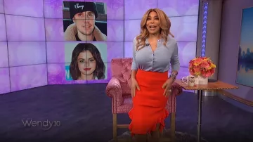 Cérémonie d'ouverture Côté Volant Jupe portée par Wendy Williams sur Le Wendy Williams Show le 29 avril 2019