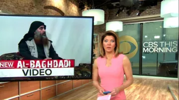 LK Bennett Dendra Sheath Dress worn by Norah O'Donnell on CBS This Morning April 30, 2019