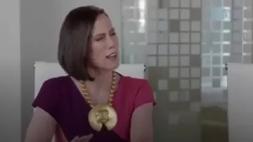 Roland Mouret Tournay Colorblock Sheath Dress worn by Diana Trout (Miriam Shor) in Younger (S03E03)