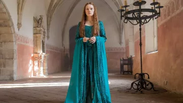 Vestido turquesa usado por Ofelia (Daisy Ridley) en Ofelia