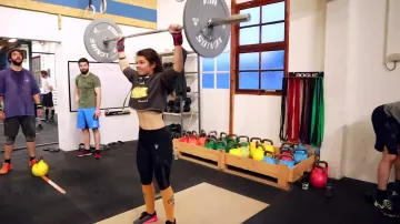 Leggings Team Shape de Jujufitcat en su vídeo de YouTube ¡EXTRAÑO MI COMPETICIÓN DE CROSSFIT!