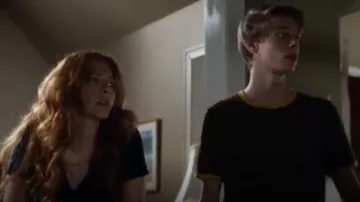 Camiseta Topman Slim Fit Ringer usada por Joe McAlister (Colin Ford) en Under the Dome (S03E09)