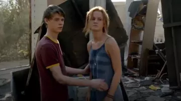 Topman Slim Fit Ringer T Shirt worn by Colin Ford in Under the Dome (S03E13)