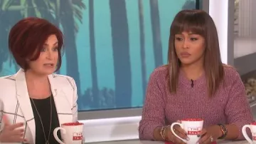 Rag & Bone Lurex Crewneck Sweater worn by Eve on The Talk March 12, 2019