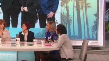 Asos Embroidered Button Through Shirt Skater Mini Dress worn by Eve on The Talk April 05, 2019