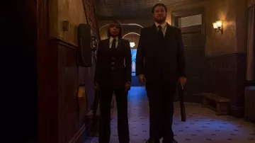 Black jacket worn by Cha-Cha (Mary J. Blige) as seen in The Umbrella Academy S01E03