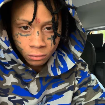 Camo Hoodie, portés par Trippie Redd comme on le voit dans son Instagram Account @Trippieredd