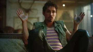 Striped Tank Top worn by Klaus Hargreeves (Robert Sheehan) as seen in The Umbrella Academy