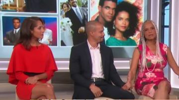 Alice + Olivia Caire Robe portée par Christel Khalil sur Le Talk 26 avril 2019