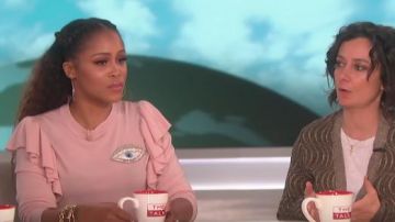 Vivetta Port Augusta Eye-Embellished Wool Sweater worn by Eve on The Talk April 26, 2019