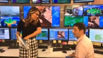 Veronica Beard Gingham Midi Skirt worn by Ginger Zee on Good Morning America May 01, 2019