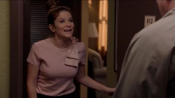 Ted Baker London Joyous Bow Shoulder Top worn by Selina Meyer (Julia Louis-Dreyfus) in Veep (S07E06)